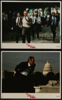6c215 IN THE LINE OF FIRE 8 LCs '93 Wolfgang Petersen, Clint Eastwood as Secret Service bodyguard!