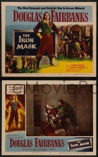 6c218 IRON MASK 8 LCs R53 Douglas Fairbanks, Sr. as D'Artagnan with The Three Musketeers!