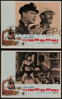 6c563 IT'S A MAD, MAD, MAD, MAD WORLD 7 LCs R70 Spencer Tracy, top stars, Jack Davis border art!