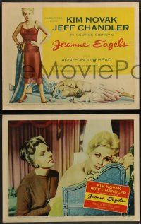 6c224 JEANNE EAGELS 8 LCs '57 great images of sexy Kim Novak, Jeff Chandler!