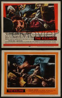 6c237 KILLING 8 LCs '57 directed by Stanley Kubrick, Sterling Hayden, classic film noir crime caper