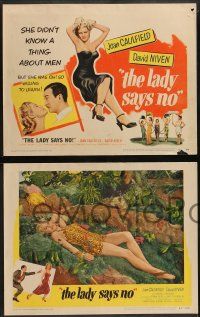 6c242 LADY SAYS NO 8 LCs '51 sexy Joan Caulfield was willing to learn about men from David Niven!