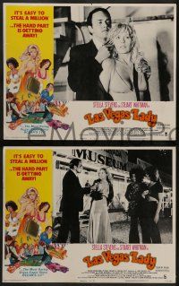 6c243 LAS VEGAS LADY 8 LCs '75 sexy art of gambling gangster gals, it's easy to steal a million!