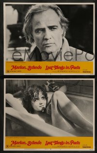 6c248 LAST TANGO IN PARIS 8 LCs '73 images of Marlon Brando & Maria Schneider, Bernardo Bertolucci!