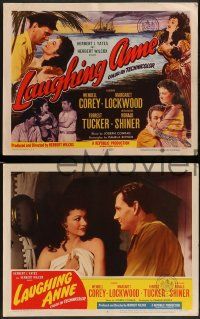 6c250 LAUGHING ANNE 8 LCs '54 great images of Wendell Corey & Margaret Lockwood, Tucker!