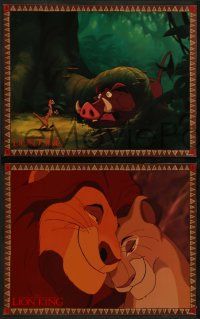 6c606 LION KING 6 LCs '94 classic Disney cartoon set in Africa, great images!