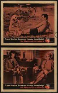 6c826 MANCHURIAN CANDIDATE 3 LCs '62 Frank Sinatra, Harvey, Leigh, directed by John Frankenheimer!