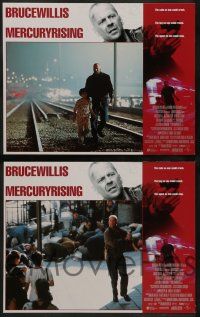 6c276 MERCURY RISING 8 LCs '98 FBI agent Bruce Willis protects autistic boy from Alec Baldwin!