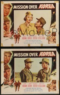6c278 MISSION OVER KOREA 8 LCs '53 John Hodiak & Derek, sexy Audrey Totter, Korean War!