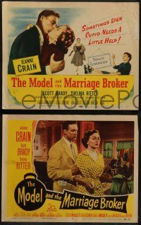 6c279 MODEL & THE MARRIAGE BROKER 8 LCs '52 Scott Brady, Jeanne Crain, Thelma Ritter