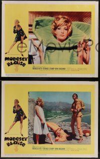 6c280 MODESTY BLAISE 8 LCs '66 sexiest female secret agent Monica Vitti & Terence Stamp!