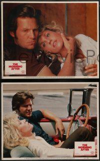 6c284 MORNING AFTER 8 LCs '86 Sidney Lumet, Jane Fonda, Jeff Bridges, Raul Julia!