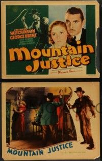 6c286 MOUNTAIN JUSTICE 8 LCs '37 George Brent, Josephine Hutchinson, directed by Michael Curtiz!