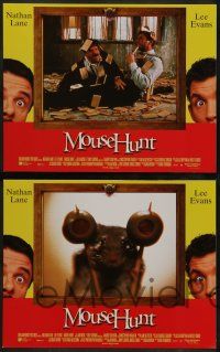 6c287 MOUSE HUNT 8 LCs '97 Nathan Lane, Lee Evans, the squeak shall inherit the Earth!