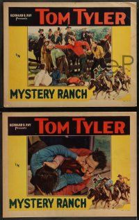 6c734 MYSTERY RANCH 4 LCs '34 western cowboy Tom Tyler, pretty Roberta Gale!