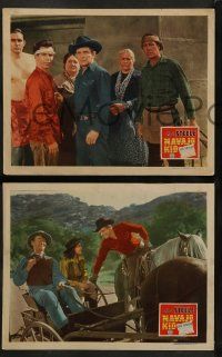 6c832 NAVAJO KID 3 LCs '45 great images of cowboy Bob Steele saving the day!