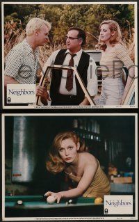 6c300 NEIGHBORS 8 LCs '81 wacky images of John Belushi, Dan Aykroyd, Cathy Moriarty!