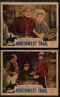 6c834 NORTHWEST TRAIL 3 LCs '45 Canadian Mountie John Litel, Bob Steele, Middleton, Hatton, Bellamy!