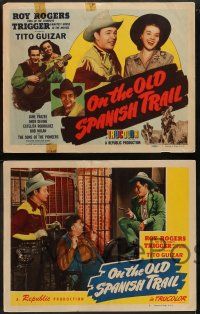 6c316 ON THE OLD SPANISH TRAIL 8 LCs '47 Roy Rogers & Trigger, Tito Guizar, Devine, Jane Frazee!