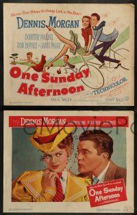 6c321 ONE SUNDAY AFTERNOON 8 LCs '49 Dennis Morgan & Dorothy Malone, DeFore, Paige!