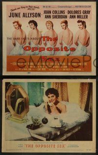 6c325 OPPOSITE SEX 8 LCs '56 June Allyson, Joan Collins, Dolores Gray, Ann Miller, Ann Sheridan!