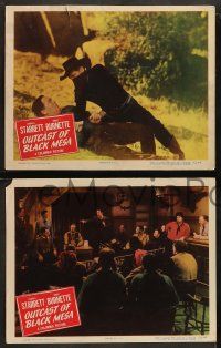 6c614 OUTCAST OF BLACK MESA 6 LCs '50 western art of Charles Starrett, Smiley Burnette, Martha Hyer!