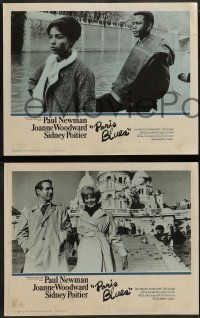 6c334 PARIS BLUES 8 LCs '61 Paul Newman, Sidney Poitier, Joanne Woodward, w/ Louis Armstrong!