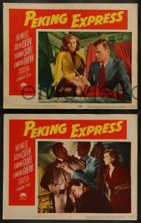 6c339 PEKING EXPRESS 8 LCs '51 Joseph Cotten in China, directed by William Dieterle!