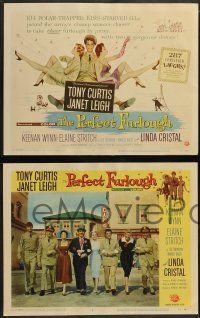 6c340 PERFECT FURLOUGH 8 LCs '58 Tony Curtis in uniform with Janet Leigh, Blake Edwards!