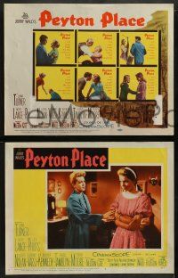 6c344 PEYTON PLACE 8 LCs '58 from the novel of small town life by Grace Metalious, Hope Lange!