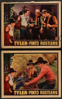 6c669 PINTO RUSTLERS 5 LCs '36 great images of Tom Tyler, pretty Catherine Cotter!