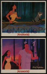 6c004 POCAHONTAS 16 LCs '95 Walt Disney Native American Indian cartoon, great images!