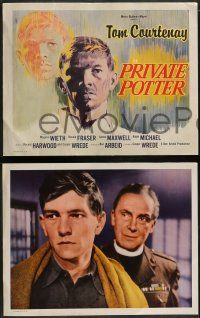 6c362 PRIVATE POTTER 8 LCs '62 soldier Tom Courtenay has a religious experience, cool tc art!