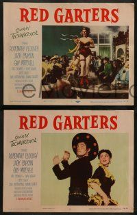 6c380 RED GARTERS 8 LCs '54 Rosemary Clooney, Jack Carson, Buddy Ebsen, western musical!