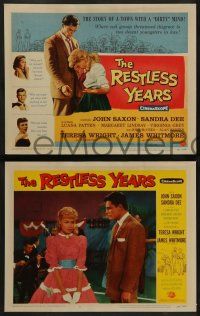 6c385 RESTLESS YEARS 8 LCs '59 John Saxon & Sandra Dee are condemned by a town with a dirty mind!