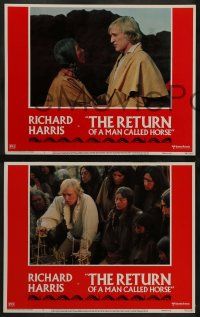 6c386 RETURN OF A MAN CALLED HORSE 8 LCs '76 Richard Harris as Native American Indian!