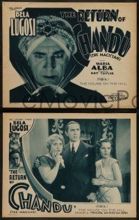 6c387 RETURN OF CHANDU 8 chapter 2 LCs '34 Bela Lugosi horror serial, The House on the Hill!