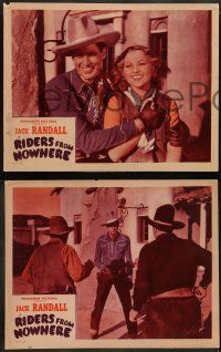 6c745 RIDERS FROM NOWHERE 4 LCs '40 great western images of Jack Randall, Margaret Roach!