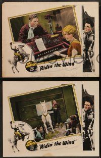 6c673 RIDIN' THE WIND 5 LCs '25 great images of Fred Thomson, Silver King the Horse!