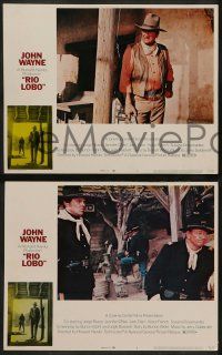 6c618 RIO LOBO 6 LCs '71 John Wayne, Jennifer O'Neill, directed by Howard Hawks!