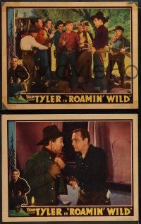6c746 ROAMIN' WILD 4 LCs '36 great cowboy western images of Tom Tyler in action!
