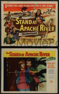 6c449 STAND AT APACHE RIVER 8 LCs '53 Stephen McNally, Julia Adams, tc art of Native Americans!