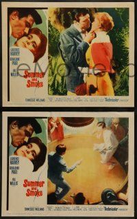 6c461 SUMMER & SMOKE 8 LCs '61 Laurence Harvey & Geraldine Page, Tennessee Williams' play!