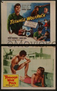 6c476 TEENAGE WOLF PACK 8 LCs '57 Horst Buchholz, out of control German teens!