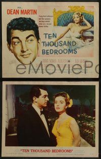 6c477 TEN THOUSAND BEDROOMS 8 LCs '57 w/ tc art of Dean Martin & sexy Anna Maria Alberghetti in bed