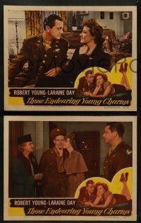 6c860 THOSE ENDEARING YOUNG CHARMS 3 LCs '45 Robert Young & beautiful Laraine Day!