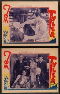 6c629 TOM TYLER 6 LCs '40s stock lobby card with the cowboy star in different roles!