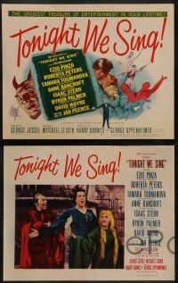 6c490 TONIGHT WE SING 8 LCs '53 all-star cast plays famous singers & music promoters!