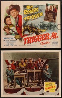 6c497 TRIGGER JR. 8 LCs '50 Roy Rogers, Dale Evans, Foy Willing & The Riders of the Purple Sage!