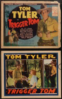 6c498 TRIGGER TOM 8 LCs '36 great western cowboy images of Tom Tyler in the title role & Fuzzy!
